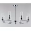 Стеклянная потолочная люстра High Light LH55152 прозрачная цилиндр Ambrella