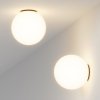Стеклянный потолочный светильник Twins MOD427CL-L10B3K белый форма шар Maytoni