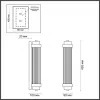Стеклянный настенный светильник Lordi 4823/2W прозрачный Odeon Light