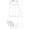 Трековый светильник Cubus 85516/01 черный Elektrostandard