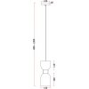 Стеклянный подвесной светильник Savia FR5203PL-01BS белый Freya