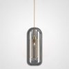 Стеклянный подвесной светильник CATCH catch-smoky01 цилиндр серый ImperiumLoft