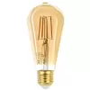 Лампочка светодиодная филаментная  F-LED ST64-7W-824-E27 gold ЭРА