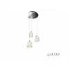 Стеклянный подвесной светильник Flora WD8007-3 CR конус прозрачный iLedex