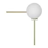 Стеклянный настенный светильник Meridian 10132/B Gold форма шар белый Loft It Стеклянный настенный светильник Meridian 10132/B Gold форма шар белый Loft It