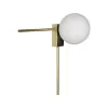 Стеклянный настенный светильник Meridian 10132/B Gold форма шар белый Loft It