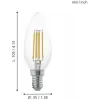 Лампочка светодиодная филаментная Lm_led_e14 11496 Eglo
