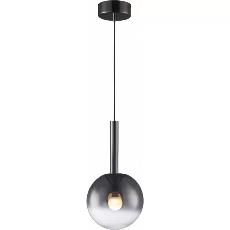 Стеклянный подвесной светильник Aura 8615P-1M BK-SM форма шар iLedex Стеклянный подвесной светильник Aura 8615P-1M BK-SM форма шар iLedex