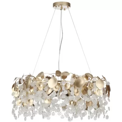 Стеклянная подвесная люстра Coins 5104/10 Odeon Light