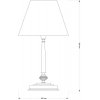 Интерьерная настольная лампа San Marino Lampshade SAN-LG-1(P/A)CR конус Kutek