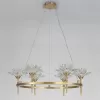 Стеклянная подвесная люстра  LOTOS01 прозрачная ImperiumLoft