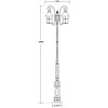 Стеклянный наземный фонарь  81510A/18 E7 Bl прозрачный цилиндр Oasis Light