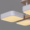 Потолочная люстра  03359-0.3-06 WH+WOOD белая