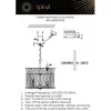 Хрустальная подвесная люстра Verene APL.808.03.05 прозрачная Aployt
