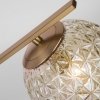 Стеклянный интерьерная настольная лампа Shape 01213/1 латунь цвет янтарь форма шар Eurosvet