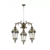 Стеклянный уличный светильник подвесной ROMA L 95270L/3/16L Gb прозрачный Oasis Light