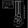 Стеклянный подвесной светильник Pentola 803060 белый Lightstar