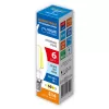 Лампочка светодиодная филаментная Optima Филамент Dim LED-CW35-6W/4000K/E14/CL/DIM/SLF Volpe