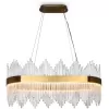 Стеклянная подвесная люстра Chalice FR10008PL-L52G прозрачная Freya