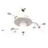 Потолочная люстра Melia 10299/3LED BL форма шар белая Escada