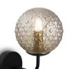 Стеклянное бра Navel FR8016WL-01BBS форма шар цвет янтарь Freya