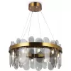 Стеклянная подвесная люстра Deserto FR5141PL-08BS2 цилиндр серая Freya