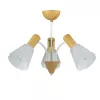Стеклянная потолочная люстра Vardo 1131/3P белая конус Escada