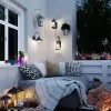 Стеклянный настенный фонарь уличный Kalpi 4837/1W конус прозрачный Odeon Light