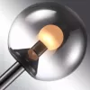 Стеклянный интерьерная настольная лампа Aura 8615T BK-SM форма шар iLedex Стеклянный интерьерная настольная лампа Aura 8615T BK-SM форма шар iLedex