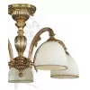 Стеклянная потолочная люстра  PL.7125/5 конус белая Reccagni Angelo