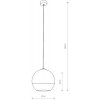 Стеклянный подвесной светильник Globe Plus M 7606 форма шар Nowodvorski