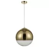 Стеклянный подвесной светильник Terra VL2151P11 форма шар прозрачный Vele Luce