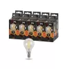 Лампочка светодиодная филаментная  F-LED P45-7W-827-E14 ЭРА