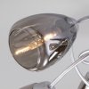 Стеклянная потолочная люстра Noemi 30168/8 матовое серебро конус серая Eurosvet