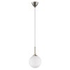 Стеклянный подвесной светильник GLOBO 813023 форма шар белый Lightstar