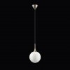 Стеклянный подвесной светильник GLOBO 813023 форма шар белый Lightstar
