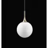 Стеклянный подвесной светильник GLOBO 813023 форма шар белый Lightstar