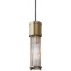 Стеклянный подвесной светильник Claridges 10258P1 bronze прозрачный цилиндр DeLight Collection