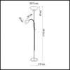 Стеклянный торшер Trend 2713/F белый Odeon Light