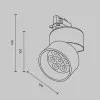 Трековый светильник Alfa TR199-3-15W4K-M-B цилиндр черный Maytoni