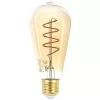 Лампочка светодиодная филаментная  F-LED ST64-7W-824-E27 spiral gold ЭРА