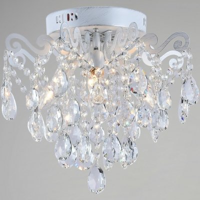 Хрустальная потолочная люстра  04033-0.3-04 WH+SILVER PN