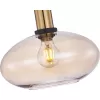 Стеклянный подвесной светильник Dubbel 4358-1P цвет янтарь F-Promo