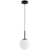 Стеклянный подвесной светильник  LDP 6030-150 BK белый форма шар Lumina Deco