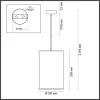 Подвесной светильник Bergi 5064/1A цилиндр бежевый Odeon Light