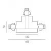Коннектор угловой Quattro 503127-RPS Lightstar