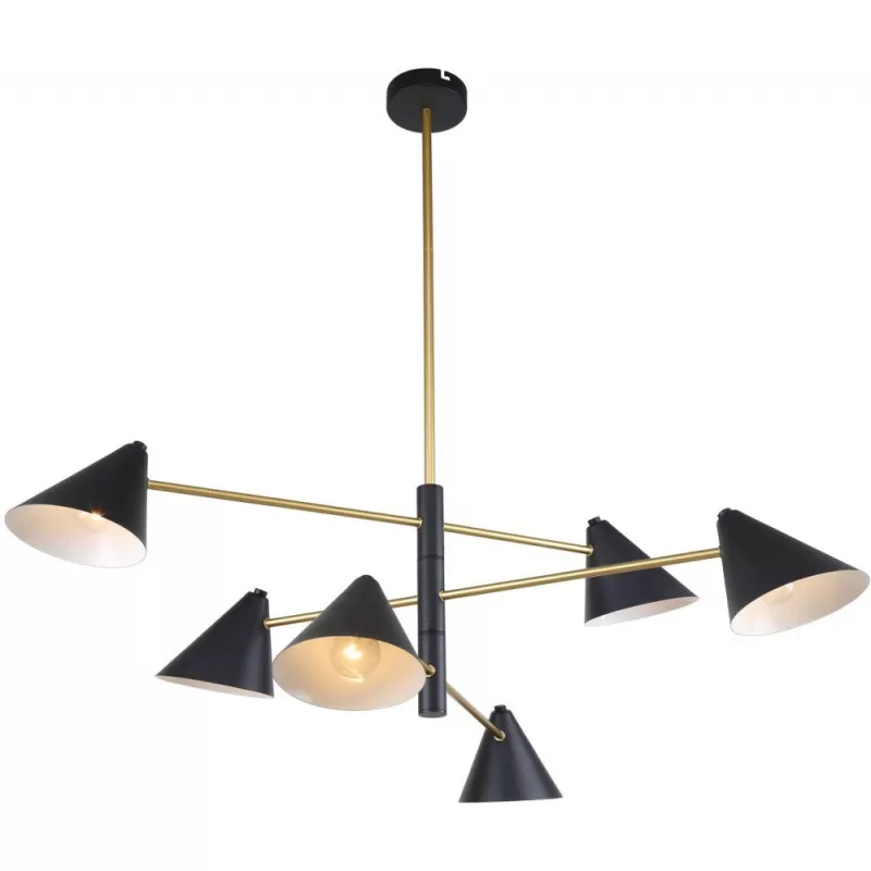 Потолочная люстра Trikoniya 3089-6P конус белая F-Promo