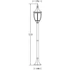 Стеклянный наземный фонарь COVENTRY 91506 Bl прозрачный Oasis Light
