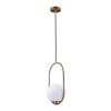 Стеклянный подвесной светильник Glob LOFT2595-A форма шар белый Loft It