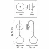 Стеклянное бра PENTOLA 803543 прозрачное Lightstar